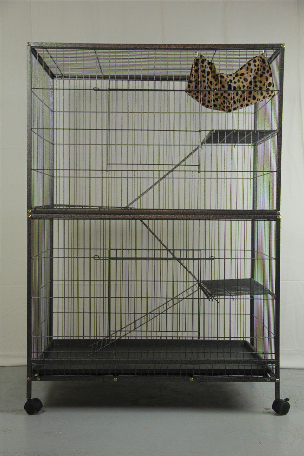 Bird Cage Ferret Parrot Aviary Cat Castor 4 Level 140 cm