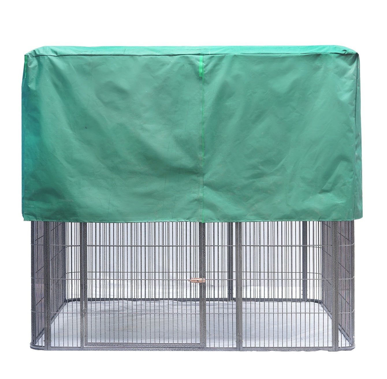 XXXXL Walk-in Bird Cat Dog Cage Pet Parrot Aviary Perch with Green Cover 219x158x203cm