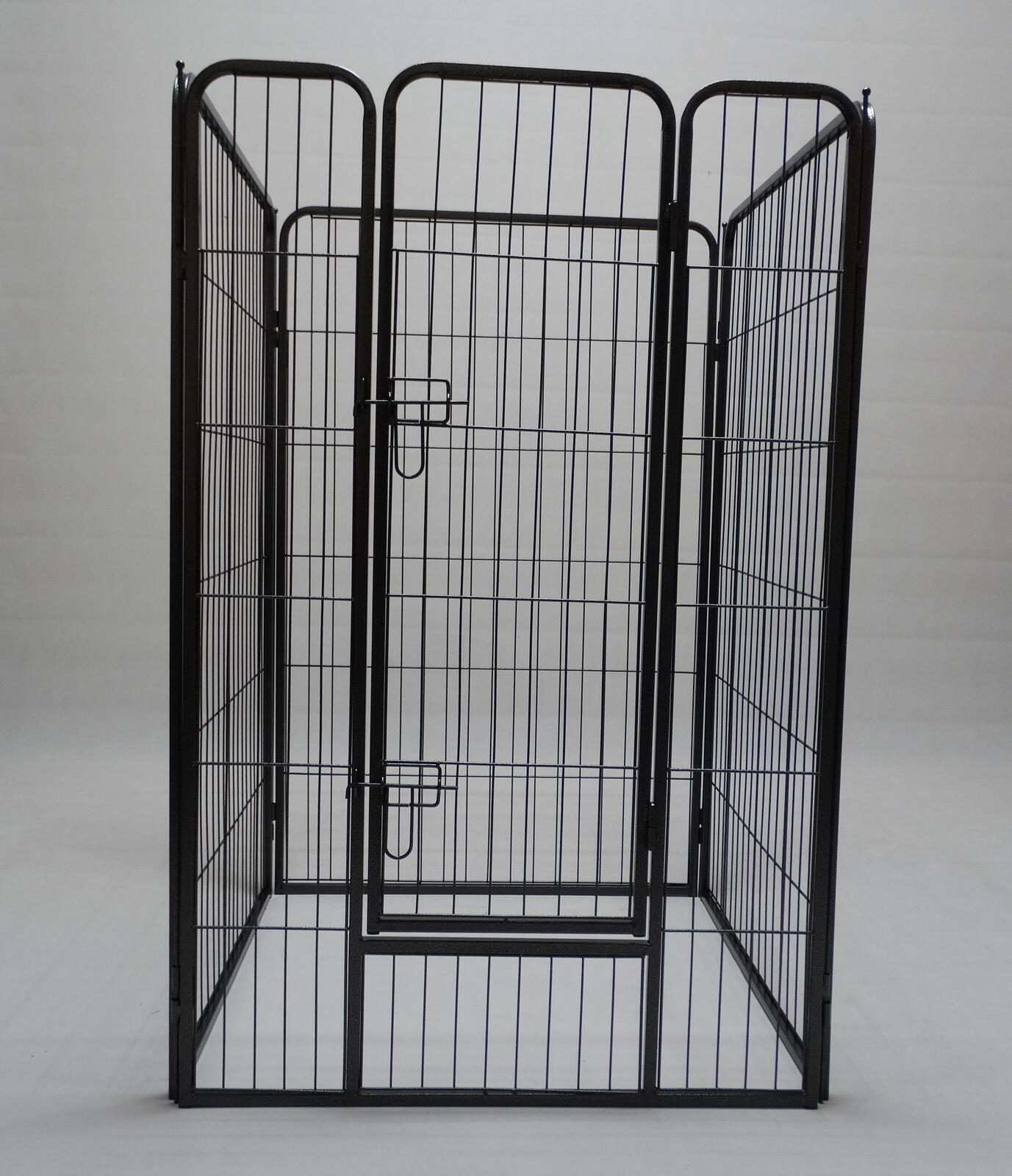 Heavy Duty Pet Playpen Fence - 4 Panels 120cm for Dog, Cat, Rabbit