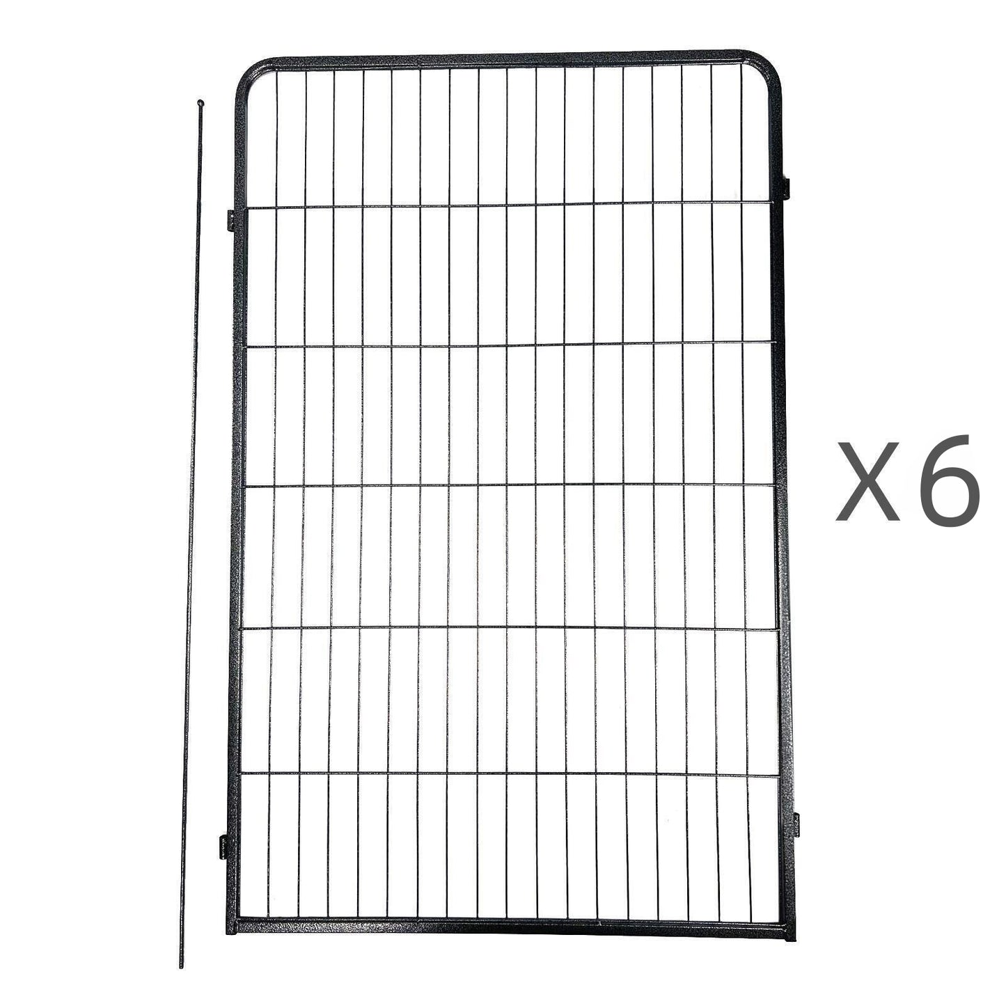 6 Panel 120 cm Heavy Duty Pet Dog Cat Rabbit Playpen Fence