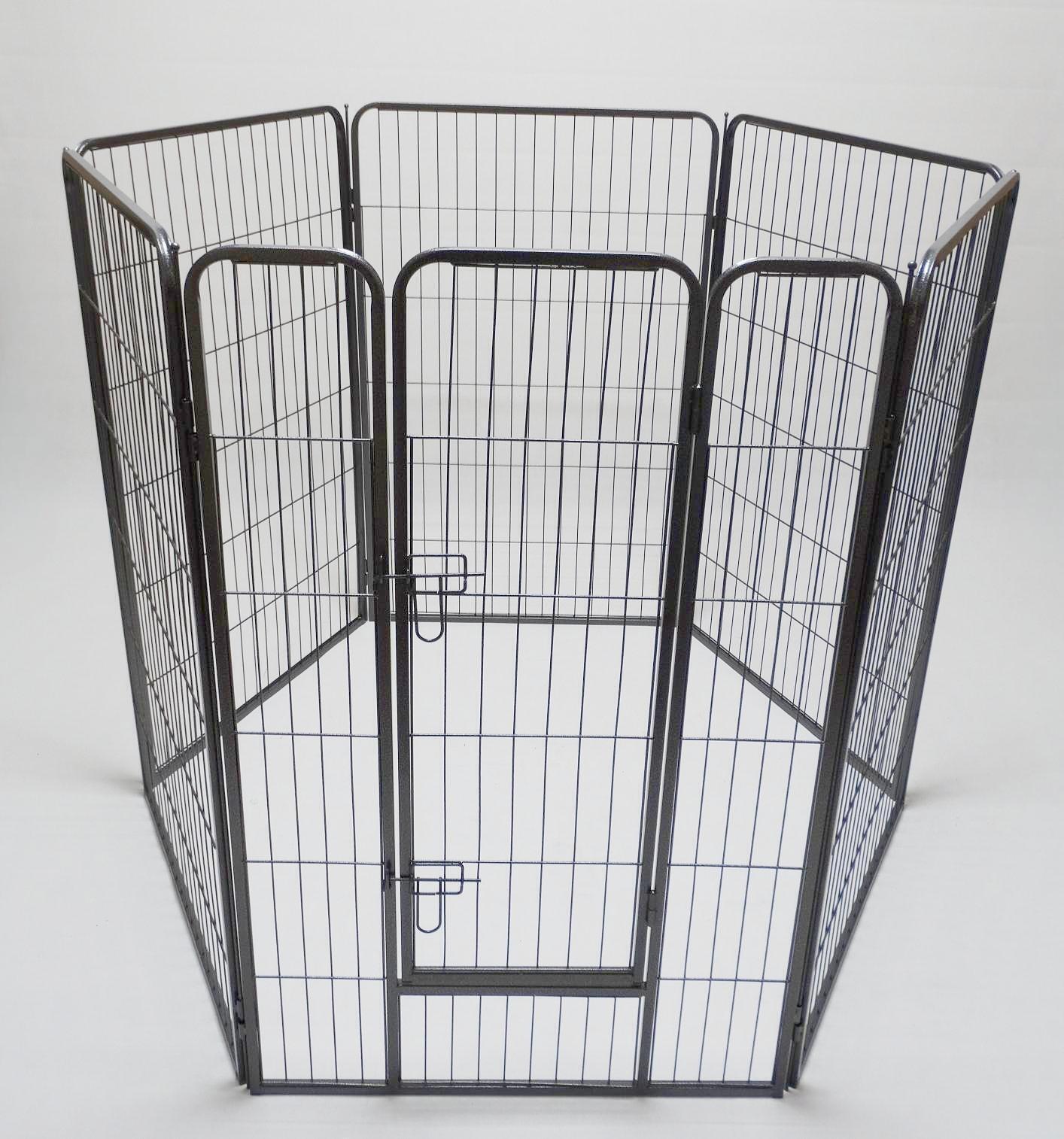 Heavy Duty Pet Playpen Fence 6-Panel 120CM for Dog, Cat & Rabbit with Cover