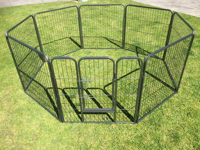 Pet Playpen Fence Heavy Duty Dog Cat Puppy Rabbit Exercise 80 cm