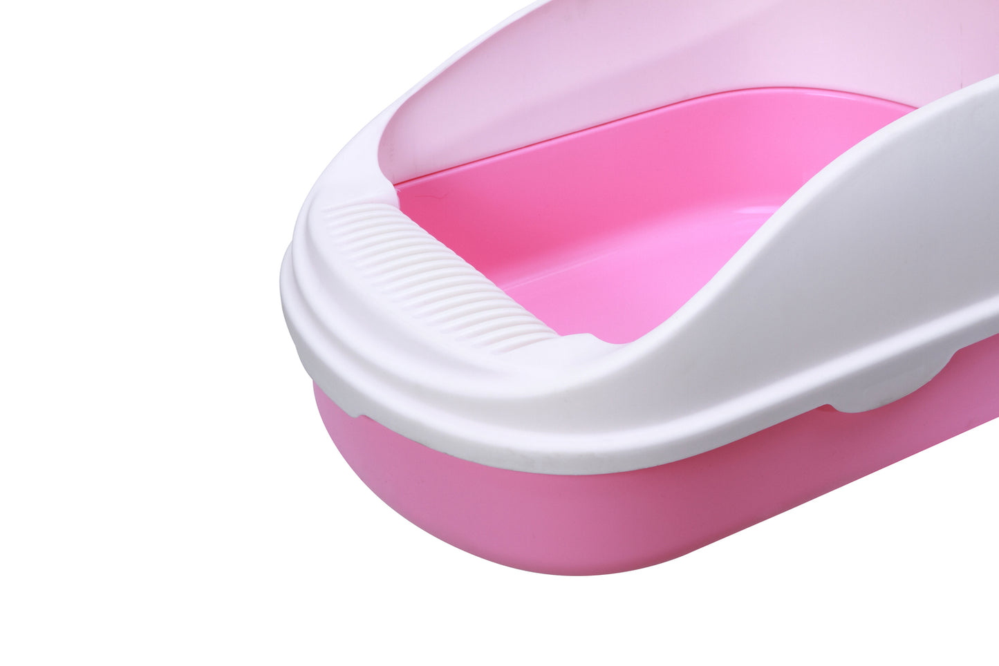 Portable Cat Toilet Litter Box Tray with Scoop & Grid Tray - Large Pink