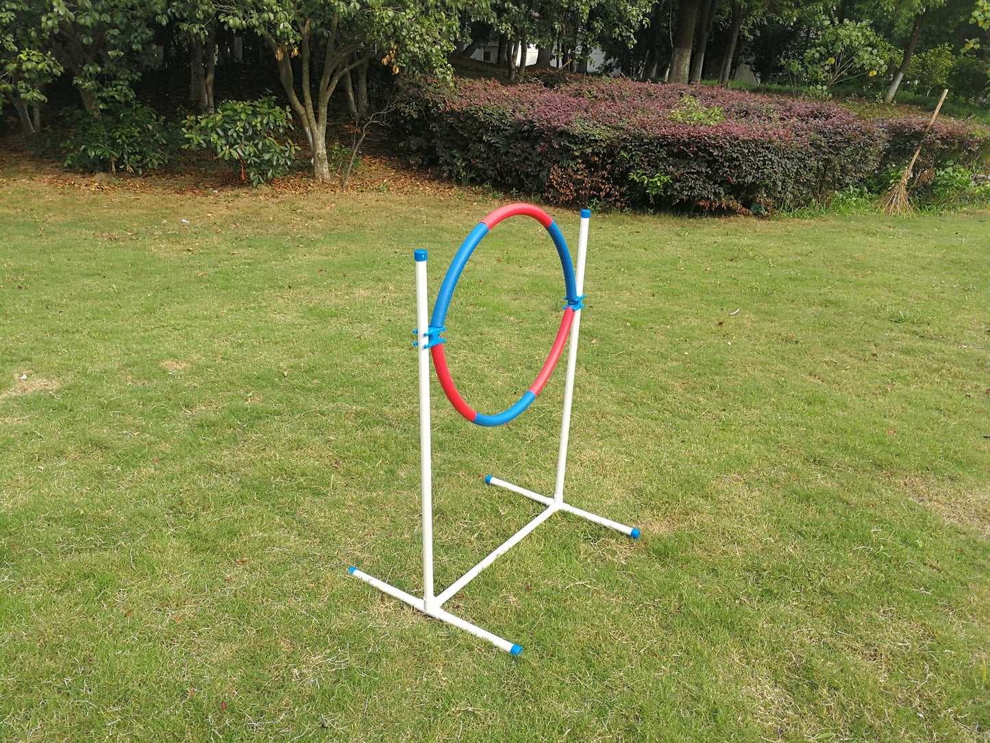 Adjustable Dog Puppy Training Jump Tyre Agility Post