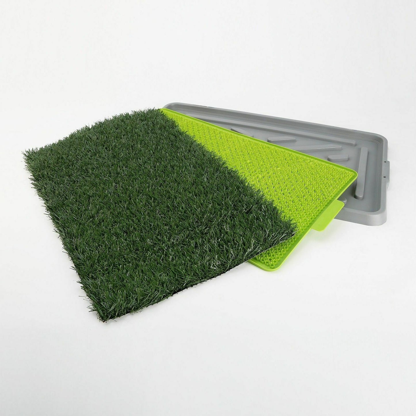 Indoor Dog Puppy Toilet Grass Potty Training Mat Loo Pad with 2 Grass