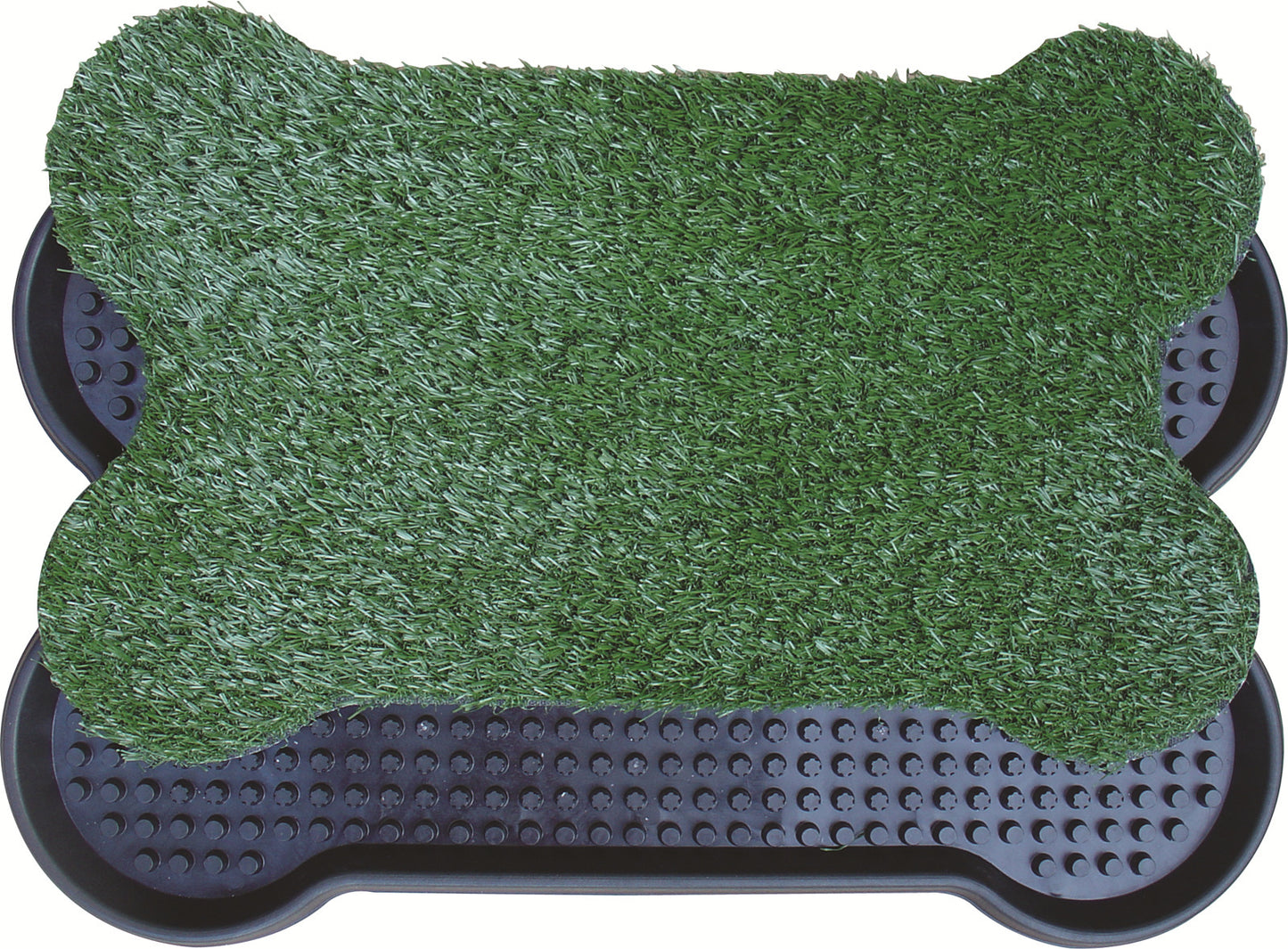 Dog Puppy Toilet Grass Potty Training Mat Loo Pad Bone Shape - Indoor