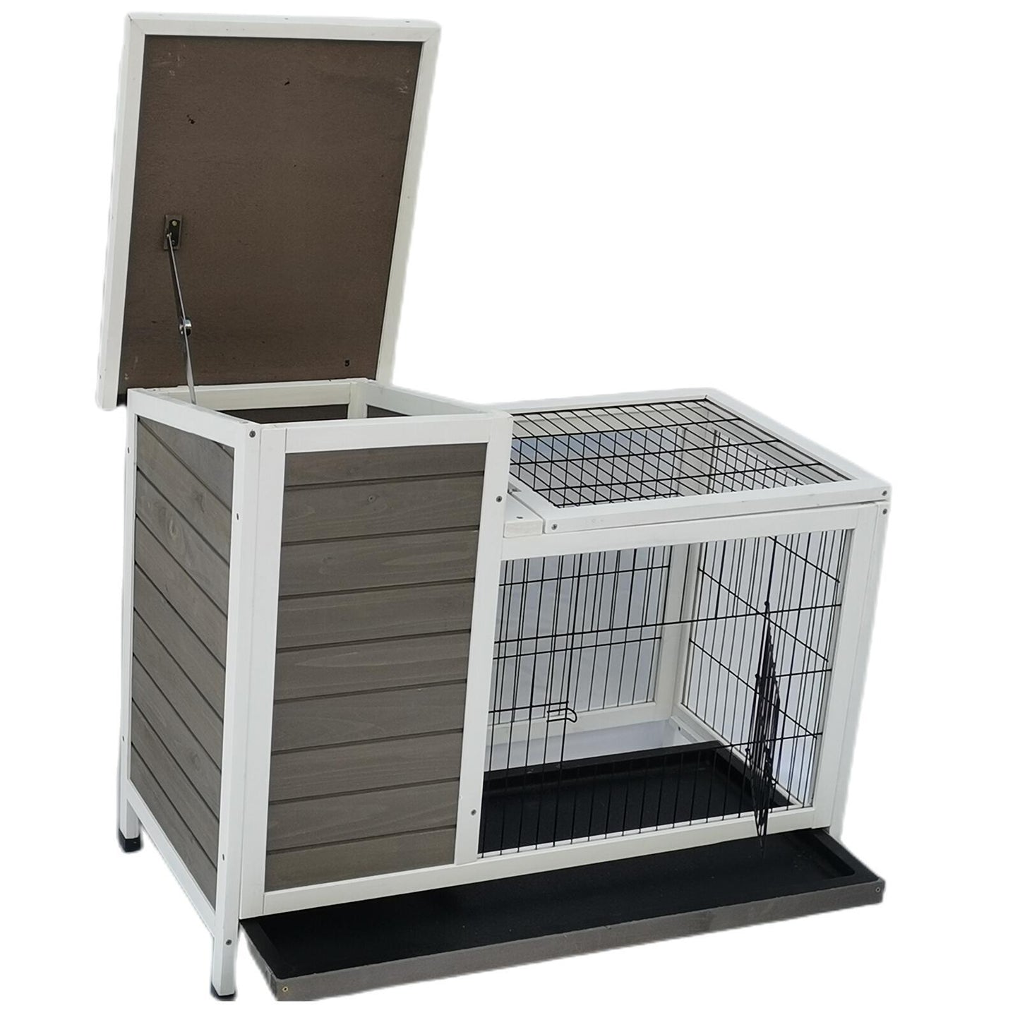 Rabbit Hutch Cat House Cage for Guinea Pig & Ferret