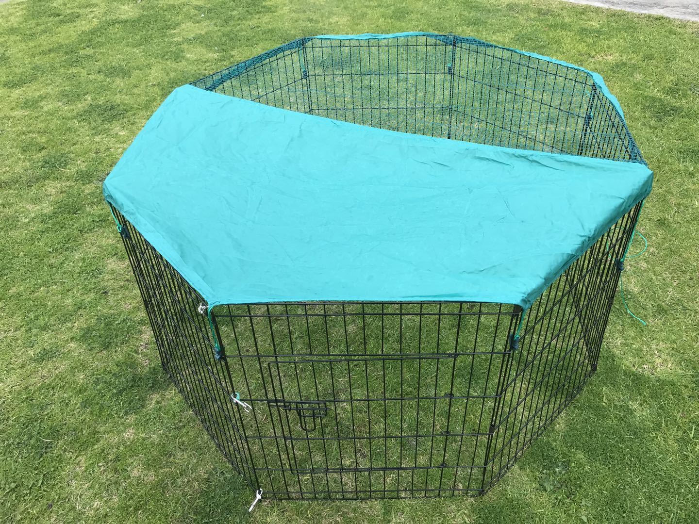 Dog Cat Exercise Playpen Puppy Enclosure Rabbit Fence With Cover 6 Panel