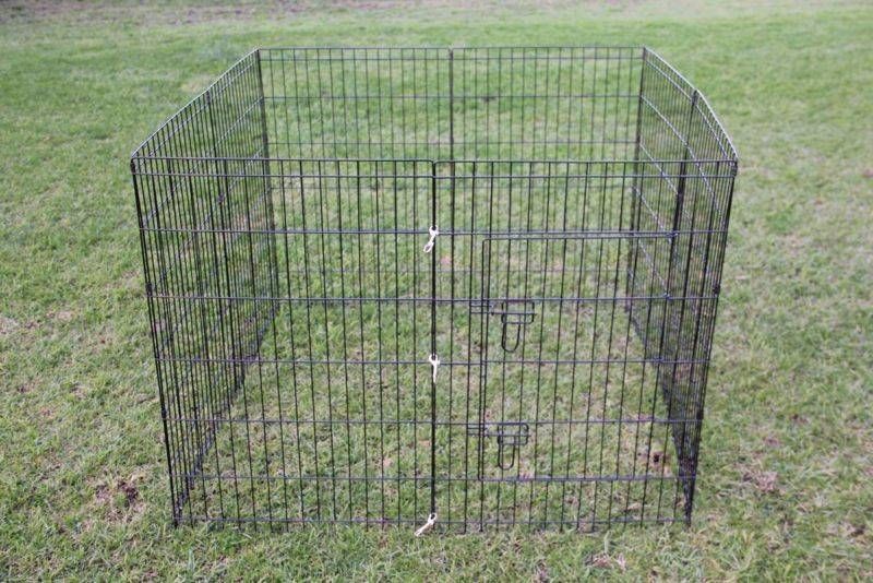 Dog Rabbit Playpen Exercise Puppy Cat Enclosure Fence 42"