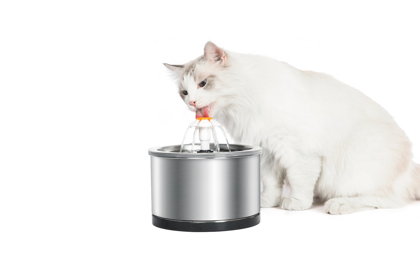 Automatic Pet Water Fountain Dog Cat Stainless Steel Feeder Bowl Dispenser