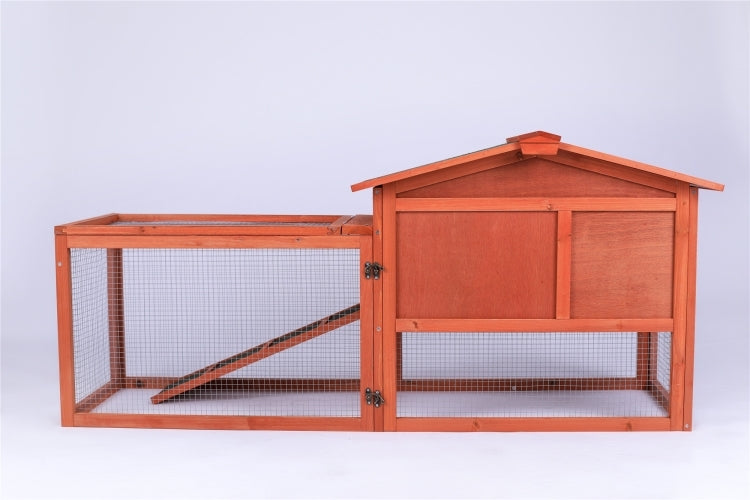 Rabbit Hutch Wooden Cage with Metal Run Guinea Pig Cage House