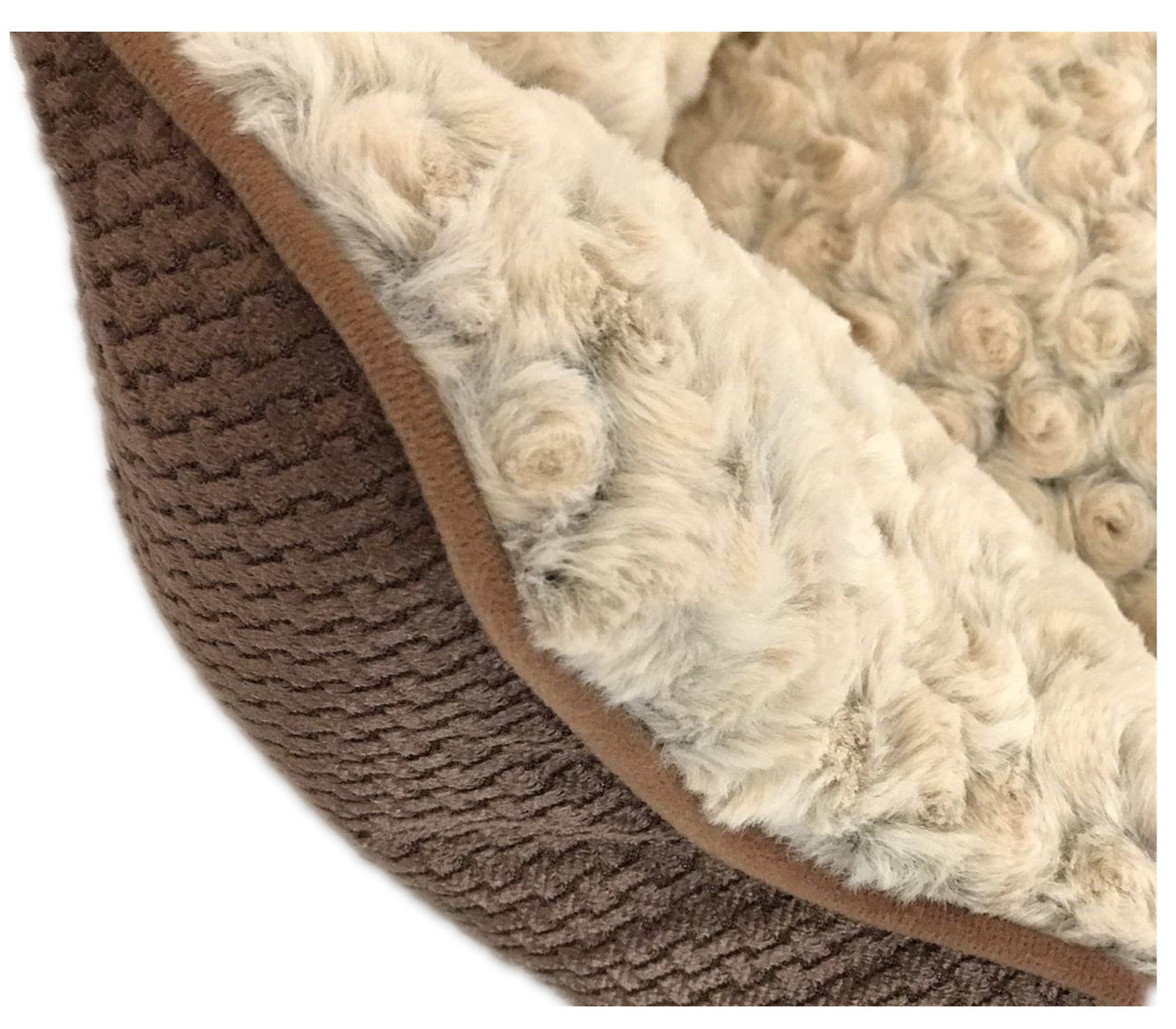 Large Washable Soft Pet Dog Cat Bed Cushion Mattress - Brown