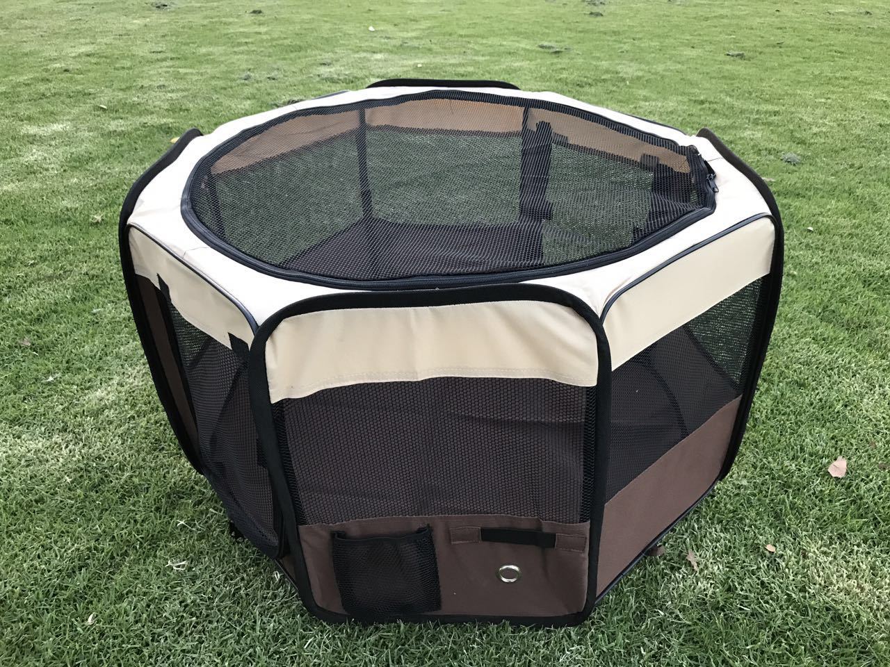 Small Pet Playpen Soft Brown Dog Cat Puppy Rabbit Guinea Pig