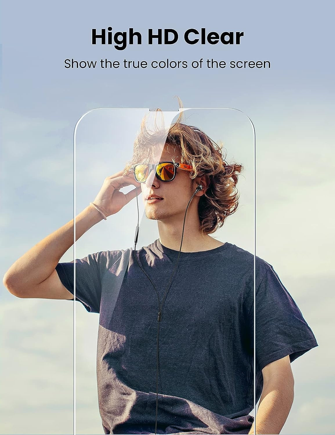 UGREEN 80969 Full Coverage HD Tempered Glass Screen Protector with Precise-Align Applicator