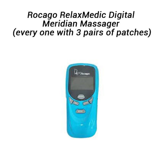 Rocago RelaxMedic Digital Meridian Massager with 3 Pairs of Patches
