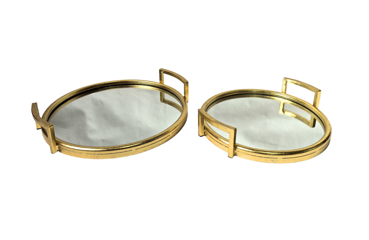 Eliza Round Tray - Large - Gold