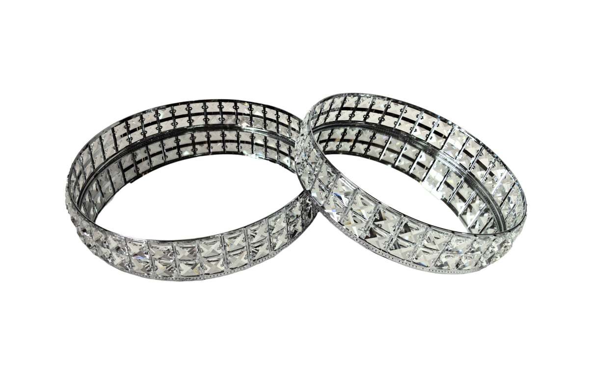 Katie Tray - Round - Small - Silver