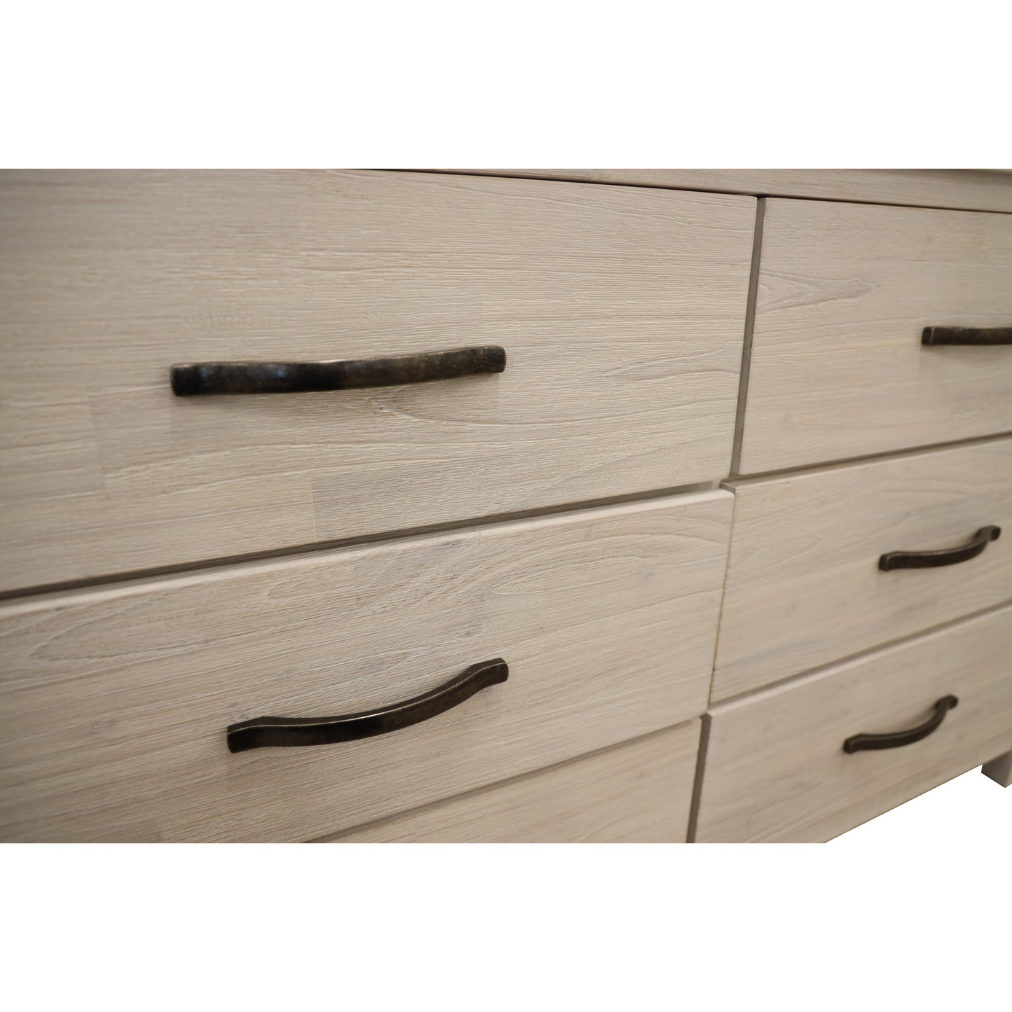 Dresser 6 Chest of Drawers Solid Wood Tallboy Storage Cabinet - White