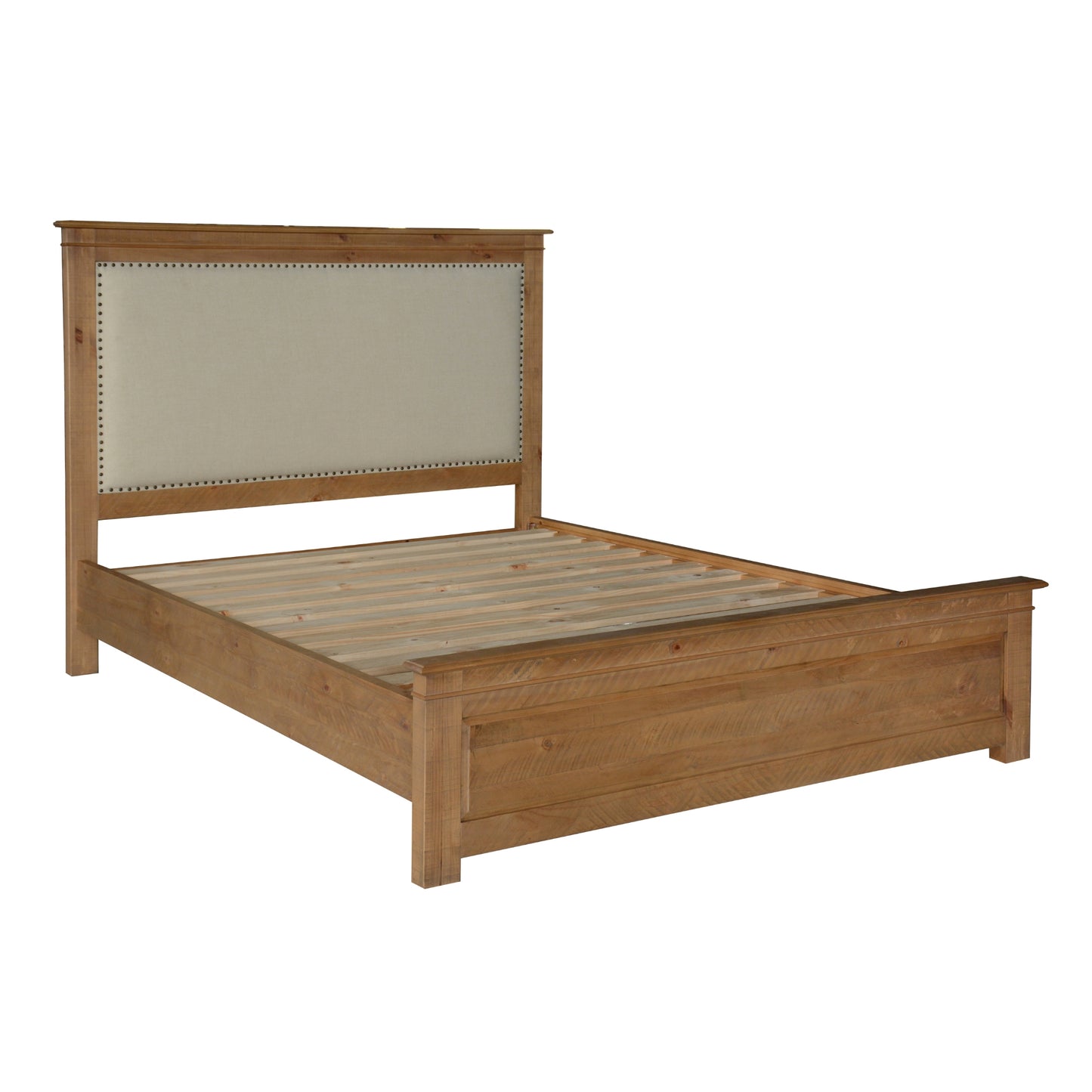 Bed Suite Queen Jade 5pc with Bedside & Dresser - Natural