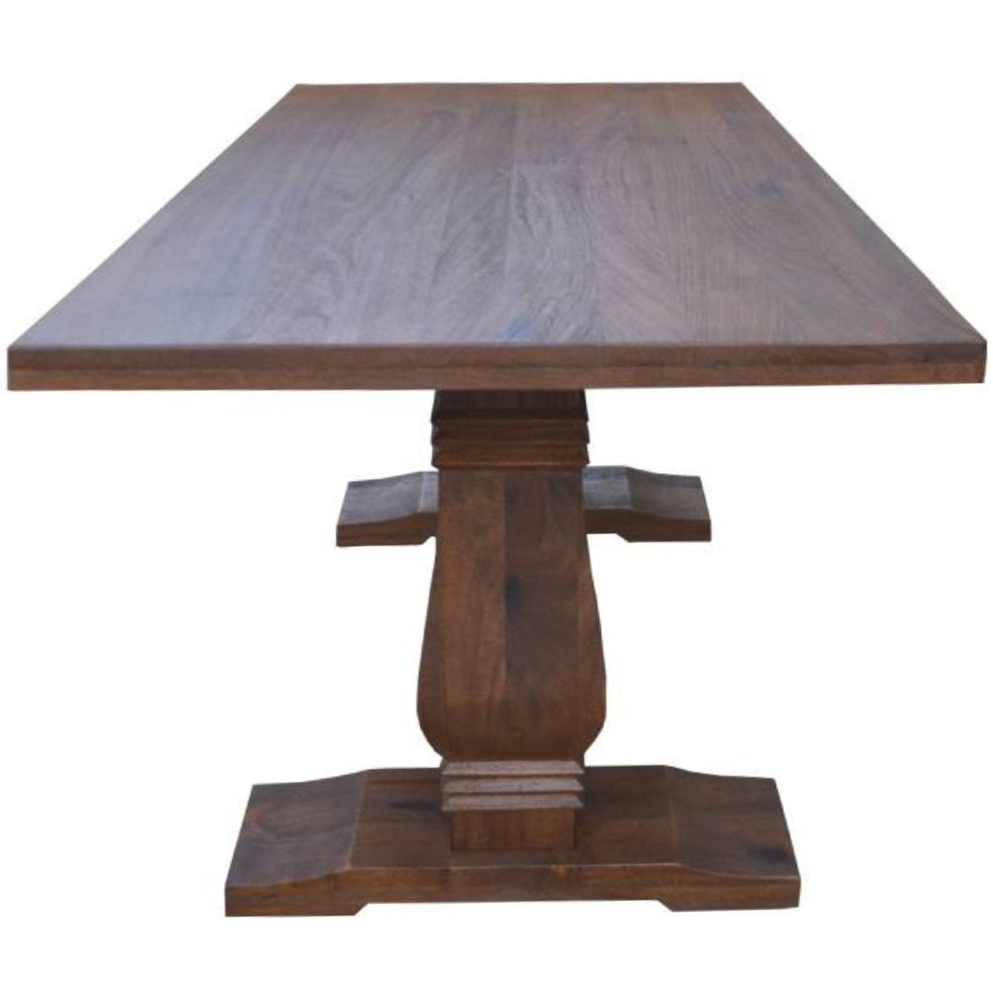 High Dining Table 200cm French Provincial Pedestal Solid Timber Wood