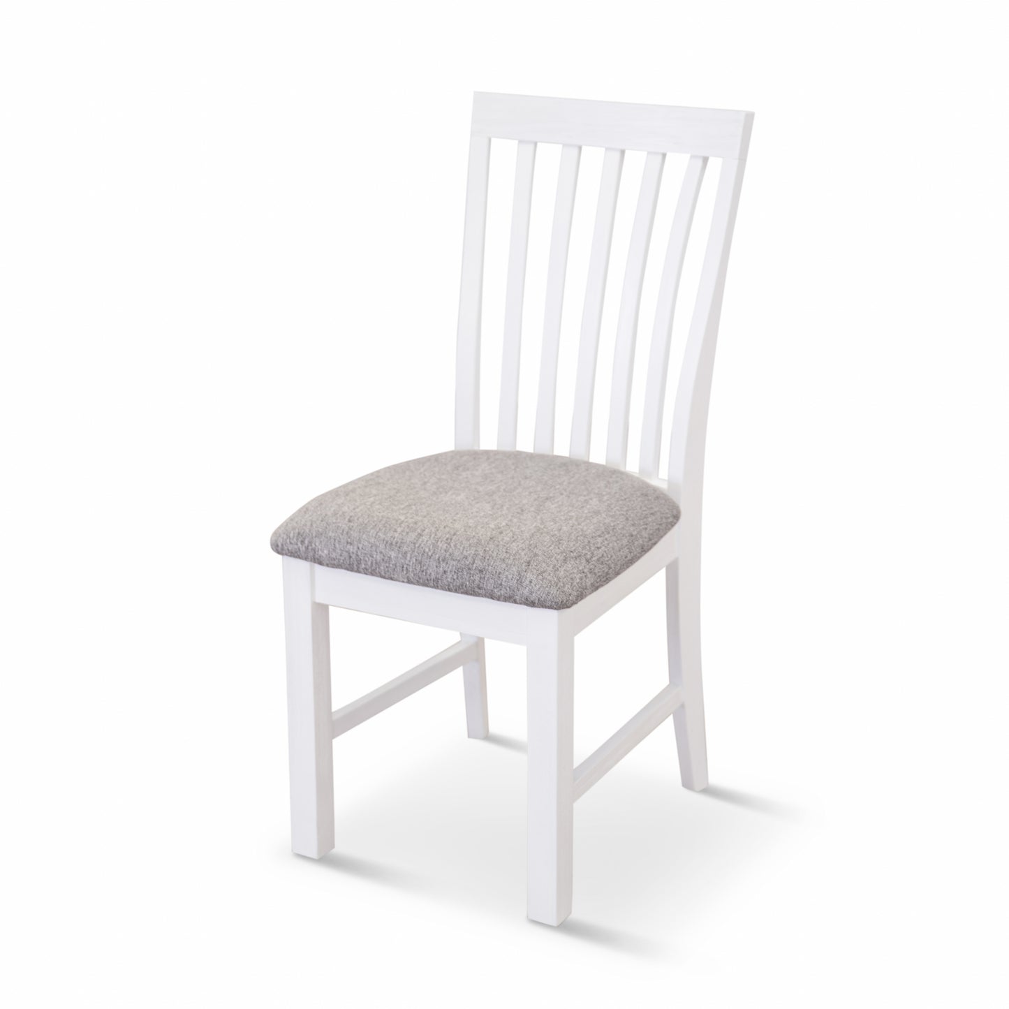 Dining Chair Set of 2 Solid Acacia Timber Wood Coastal Furniture - White