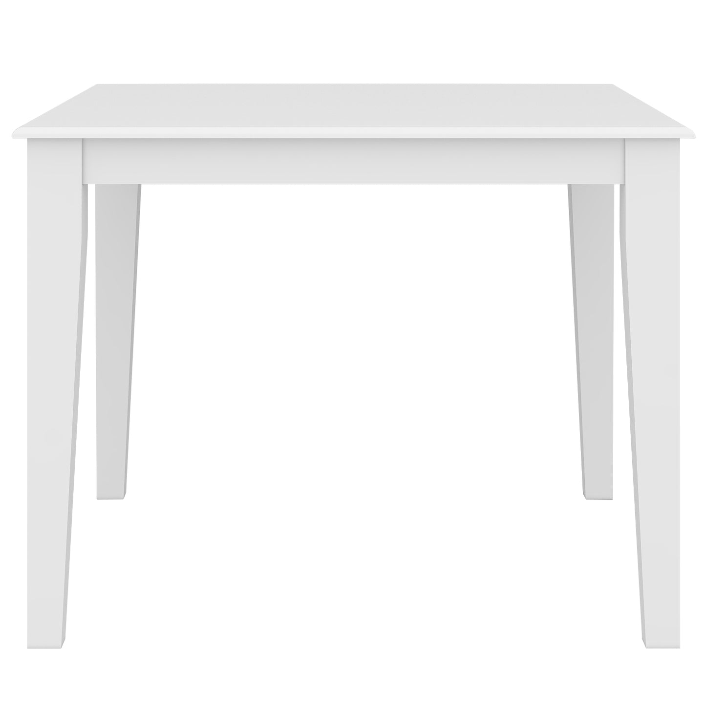 Dining Table 100cm Solid Acacia Timber Wood Hampton Furniture - White