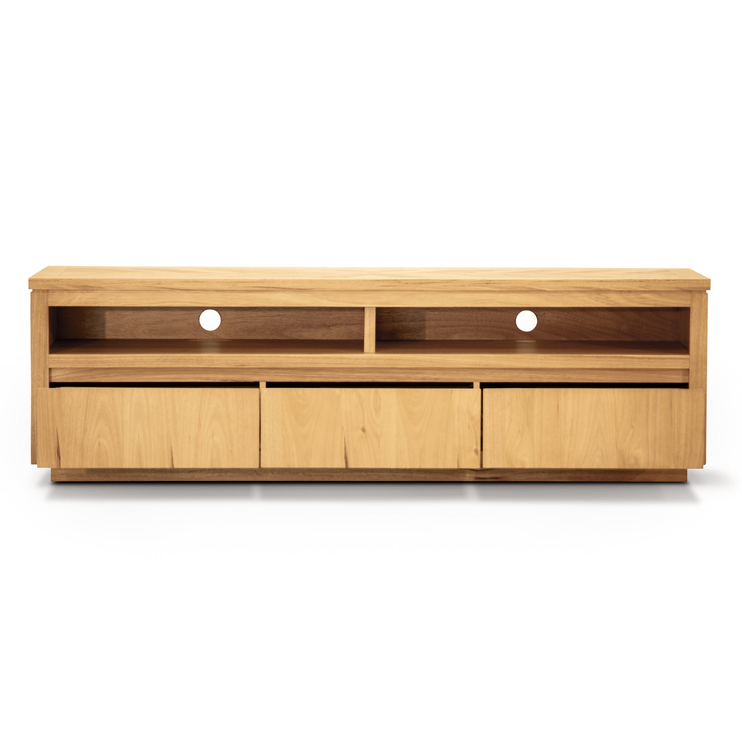 Entertainment TV Unit 185cm 3 Drawer Solid Messmate Timber Wood