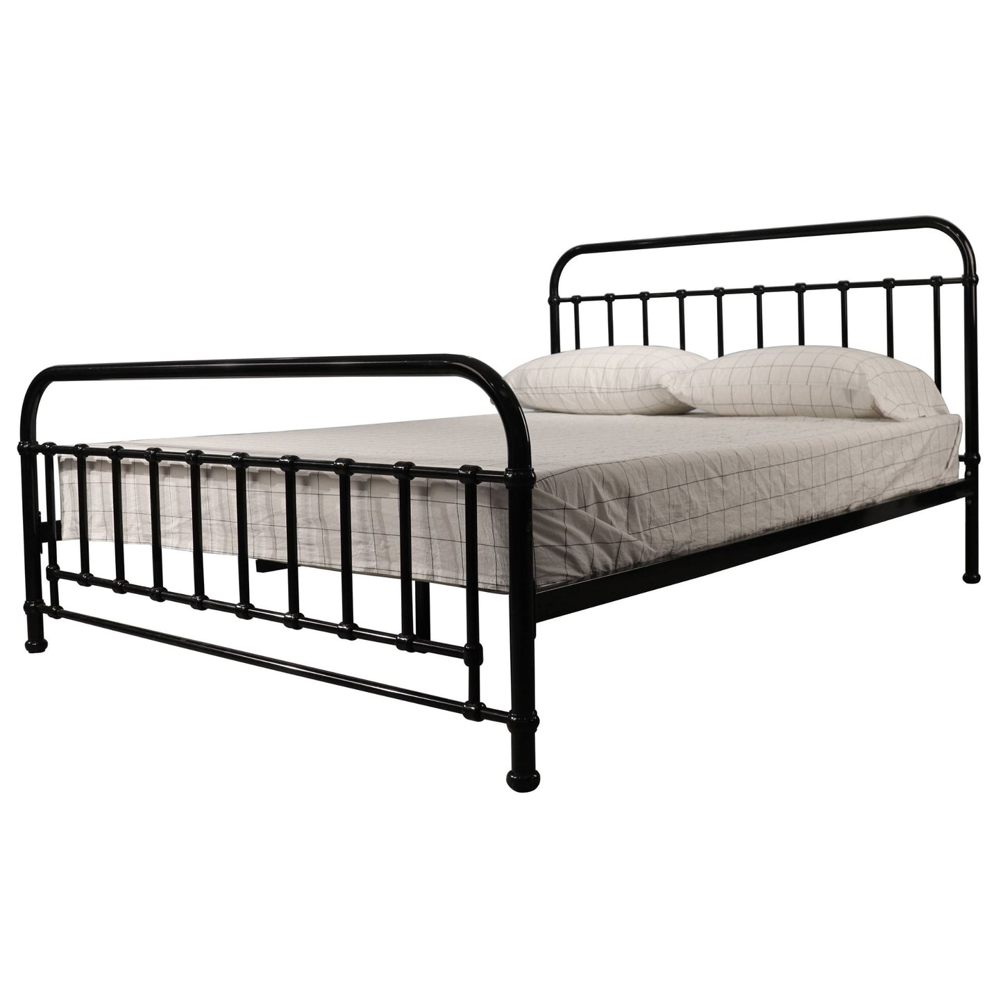 Queen Bed Size Metal Frame Platform Mattress Base - Black