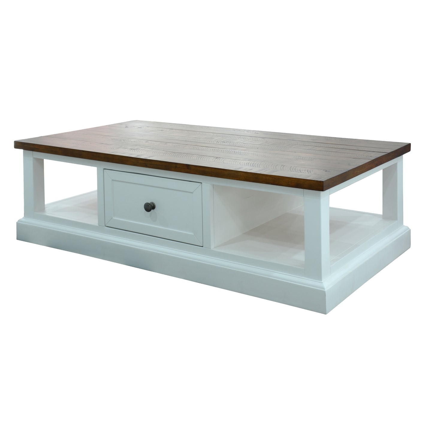 Coffee Table Norah 130cm 2 Drawer Solid Acacia Timber Wood