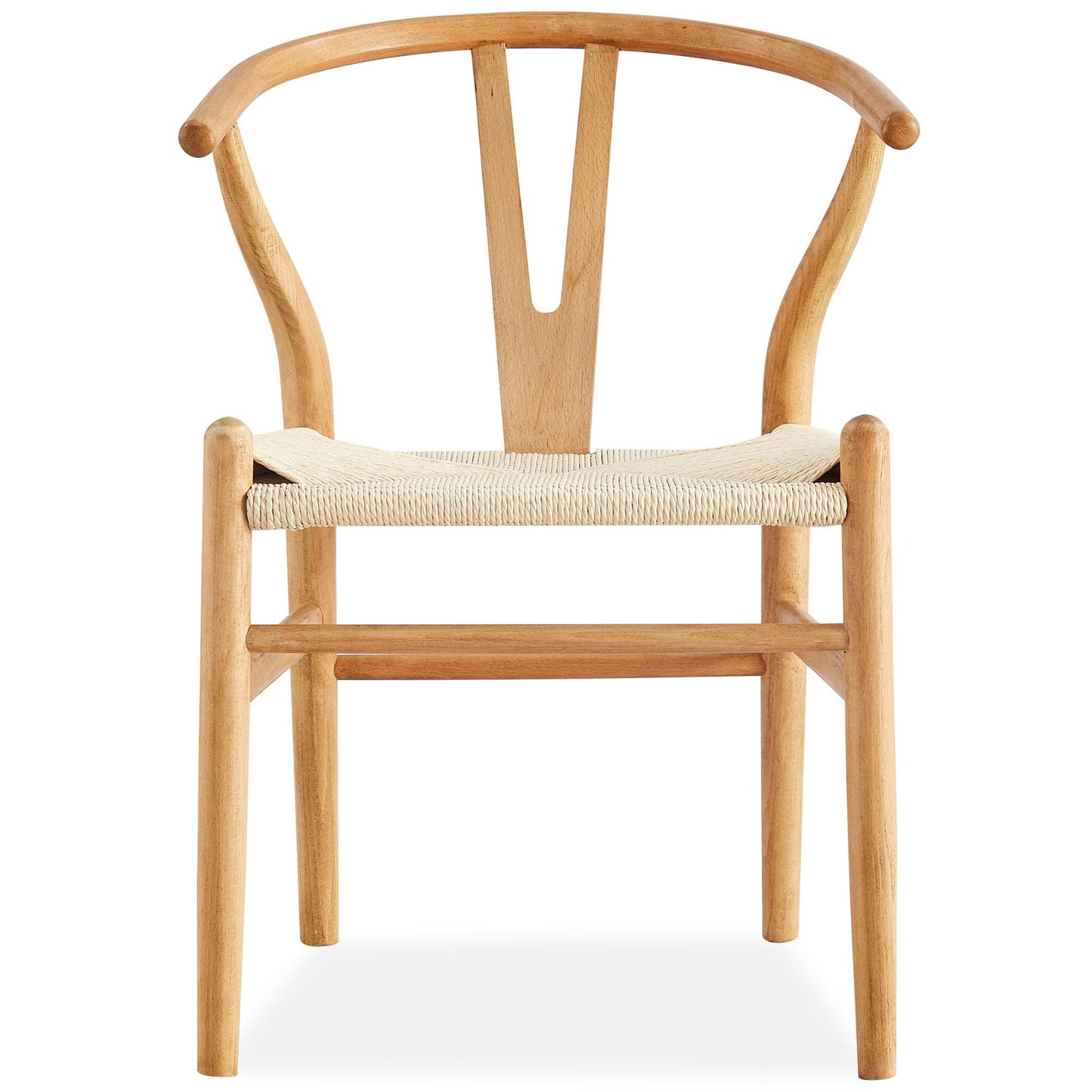 Set of 6 Wishbone Dining Chair Beech Timber Replica Hans Wenger Natural