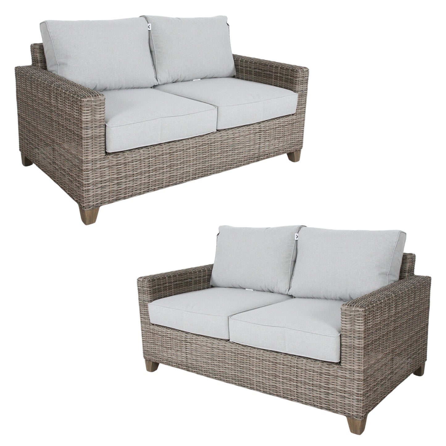 Sophy 2+2 Seater Wicker Rattan Outdoor Sofa Chair Lounge Set