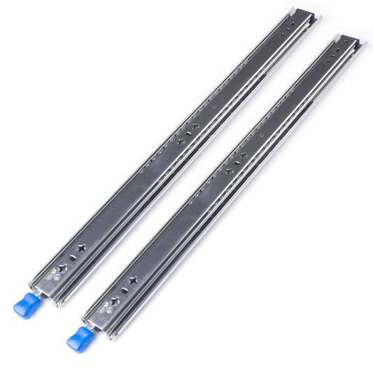 26in Pair 150KG Heavy Duty Drawer Slides Rails Runners Locking Ball Bearing