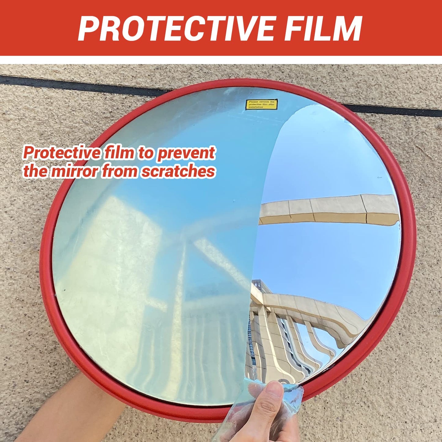 30cm Traffic Blind Spots Curved Convex Mirror Wide Angle for Driveway Warehouse Garage Security