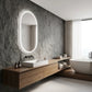 Interior Ave - LED Oval Frameless Salon / Bathroom Wall Mirror - 50 x 100cm