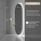 Interior Ave - LED Oval Frameless Salon / Bathroom Wall Mirror - 60 x 120cm