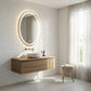 LED Oval Frameless Wall Mirror Salon / Bathroom - 60 x 80cm