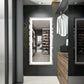 LED Rectangle Frameless Wall Mirror Salon / Bathroom - 100 x 60cm