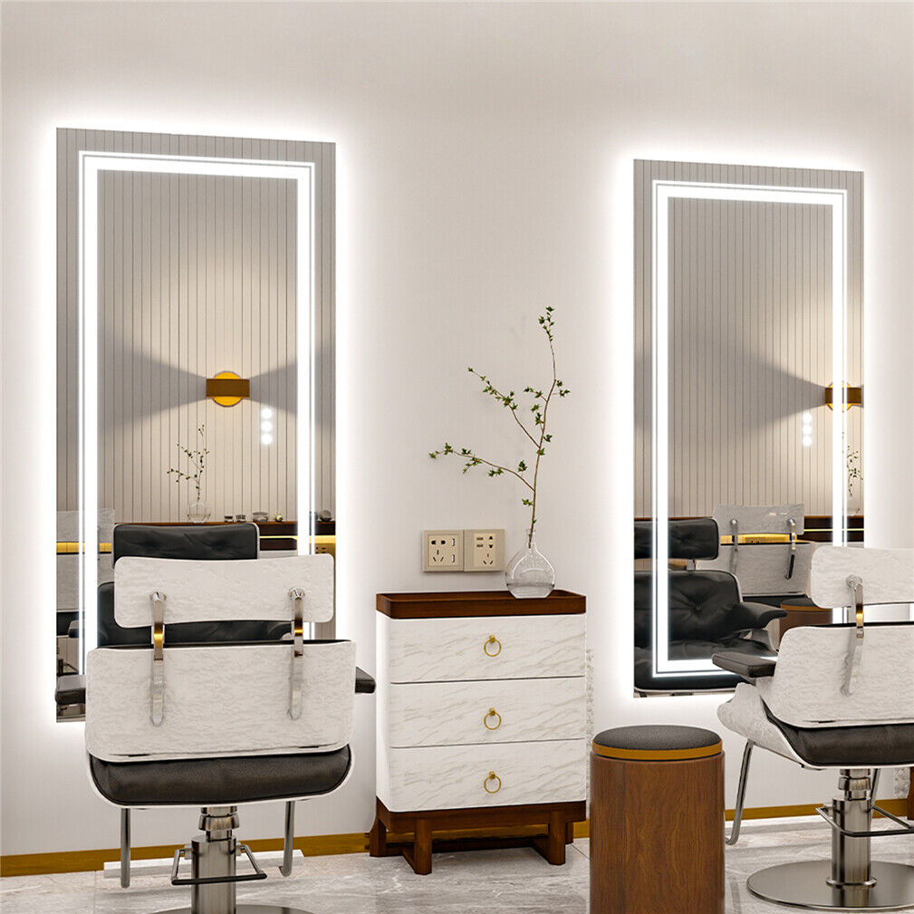 LED Rectangle Frameless Salon / Bathroom Wall Mirror - 120 x 80cm