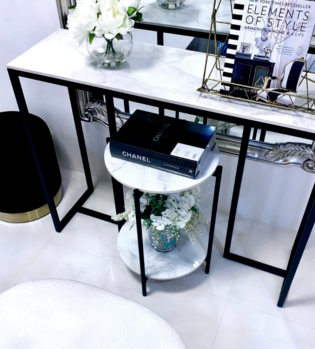 Alba Black Side Table