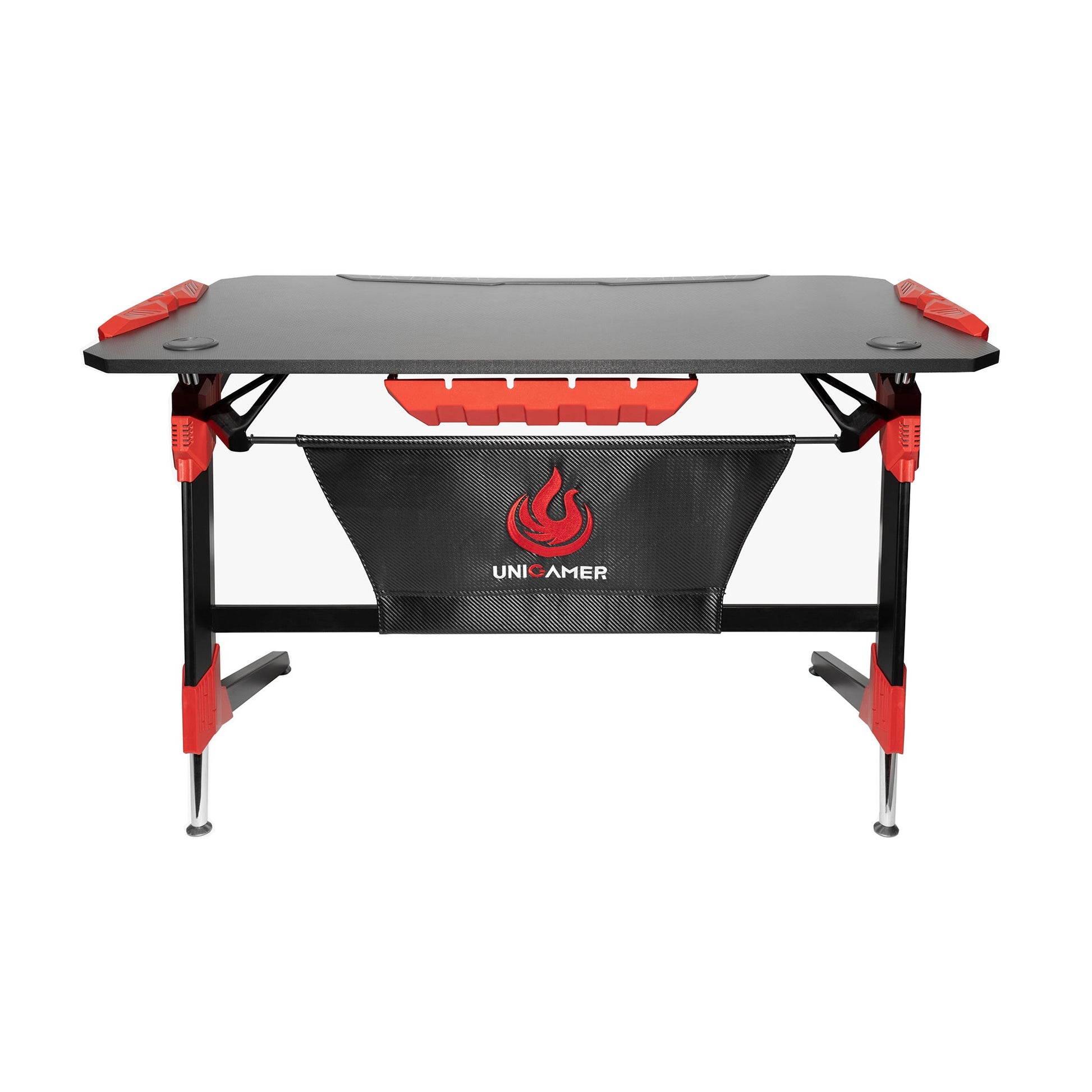 Unigamer RGB Gaming Desk in Red