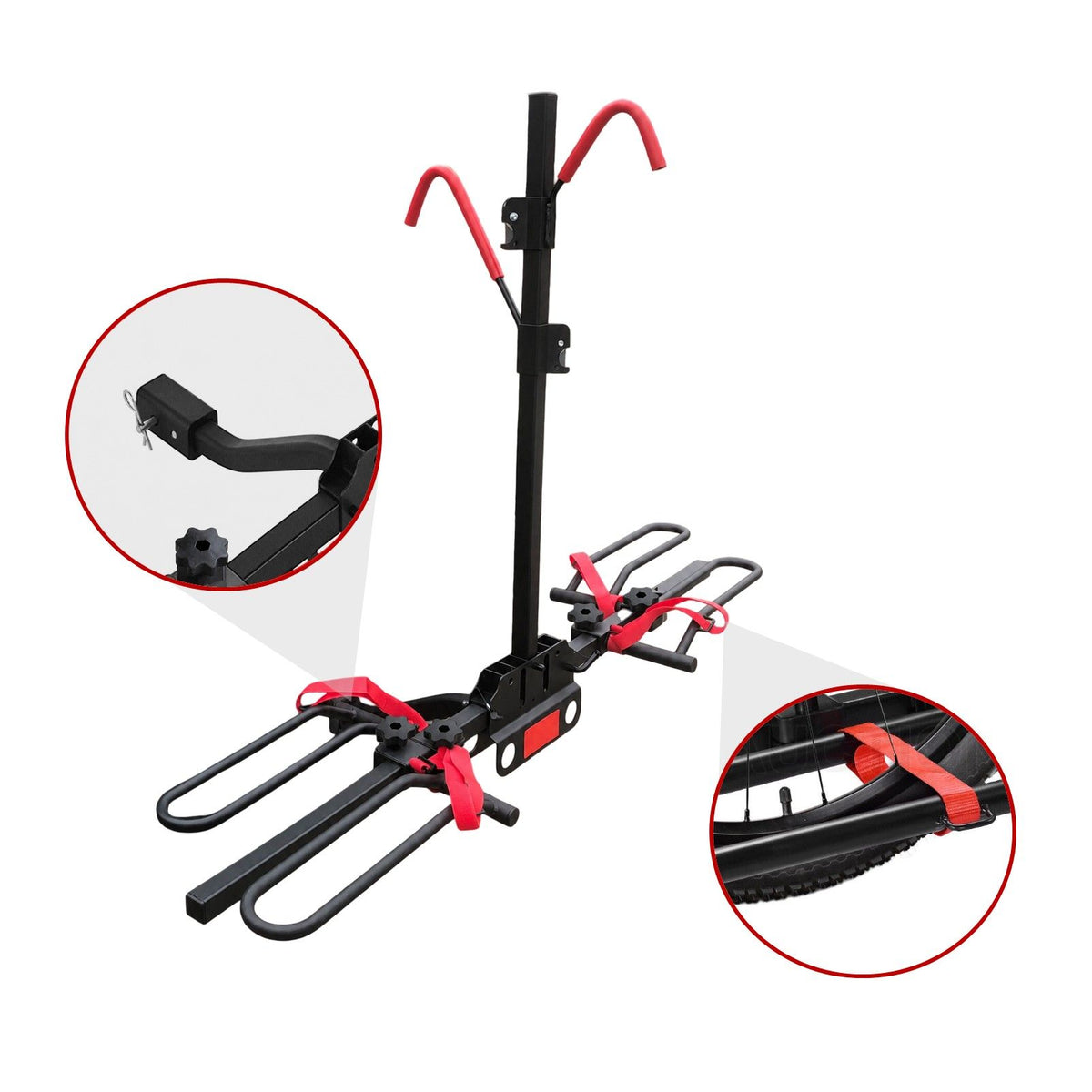 2 E Bike Rack Bicycle Carrier Hitch Rear Platform for Car SUV Foldable 2 Inch