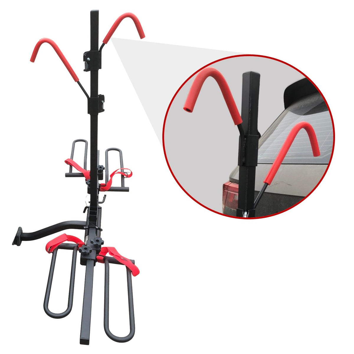 2 E Bike Rack Bicycle Carrier Hitch Rear Platform for Car SUV Foldable 2 Inch