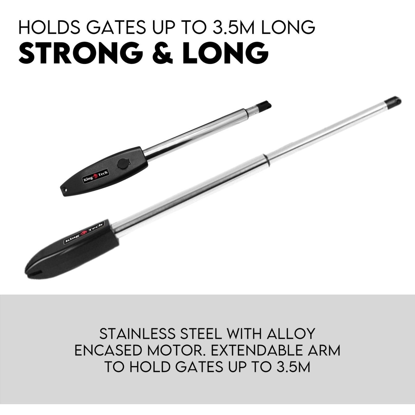 Swing Gate Opener Automatic Full Solar Power Kit with Remote Control - Double