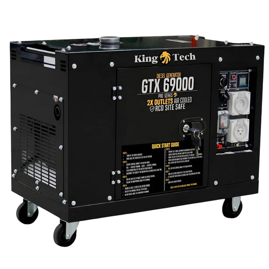 KINGTECH Diesel Generator 8.4kW Max 6kW Rated Single Phase