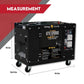 KINGTECH Diesel Generator 8.4kW Max 6kW Rated Single Phase