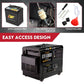 Diesel Generator Single Phase 8.4kw Rated Diesel 6kw 13hp Portable 6 outlets