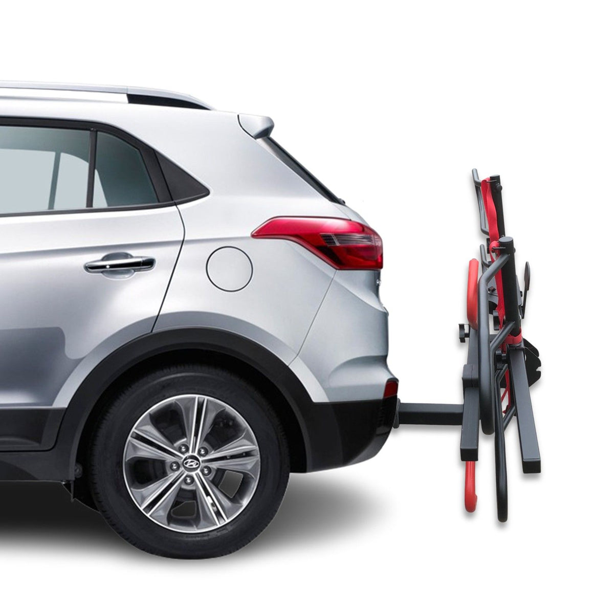 Car Bike Rack 2-Bicycle Rear Holder - SUV Hitch Mount Platform