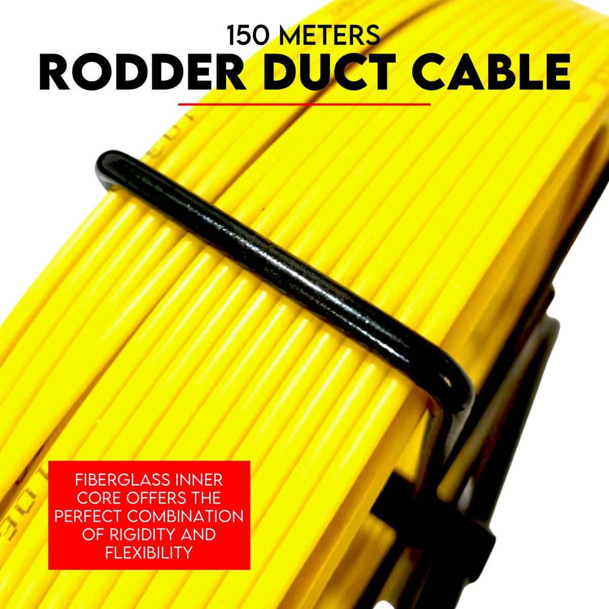 Fish Tape Puller Fiberglass Wire Cable Running Duct Rodder