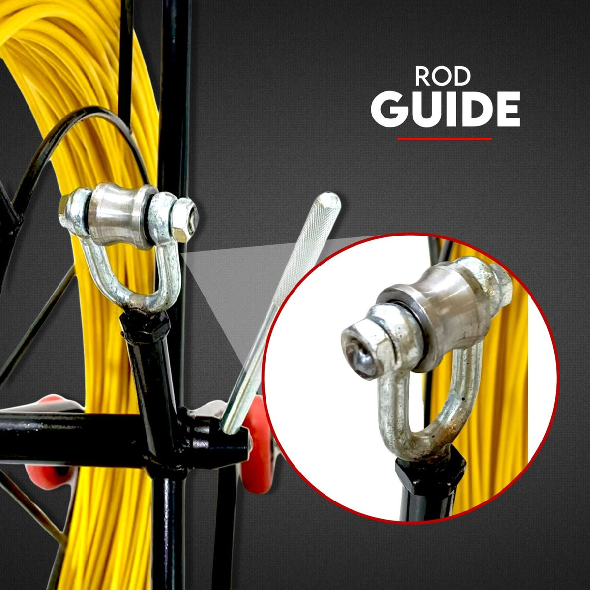 Fish Tape Puller Fiberglass Wire Cable Running Duct Rodder