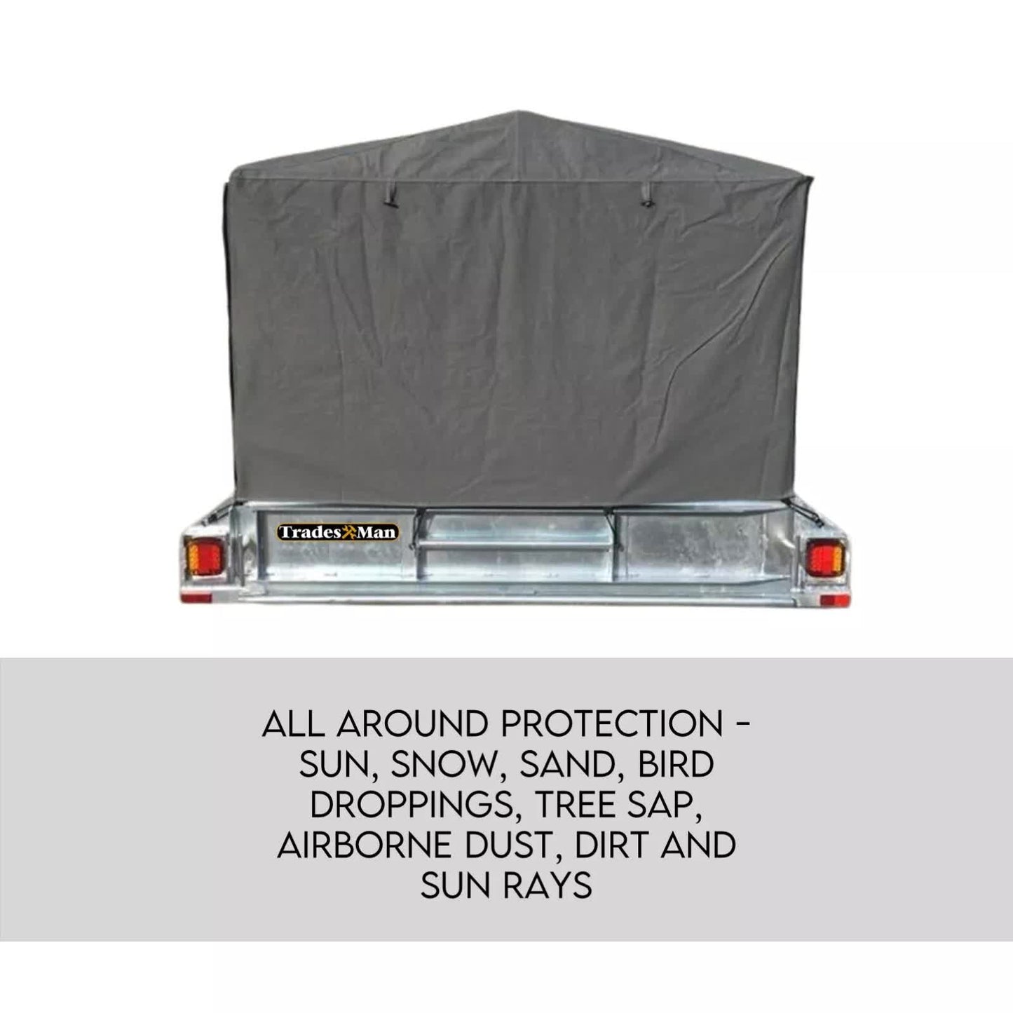 8x5 Box Trailer Cage Canvas Cover 900MM - 3FT Thick Rip-Resistant Waterproof